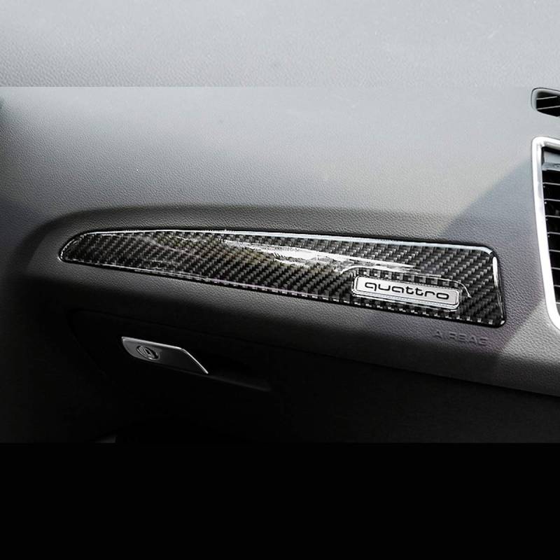 NICOLIE Carbon Fibil Copilot Center Control Aufkleber Kompatibel Mit Audi Q5 2010-2018 Sq5 2013-2017 von NICOLIE