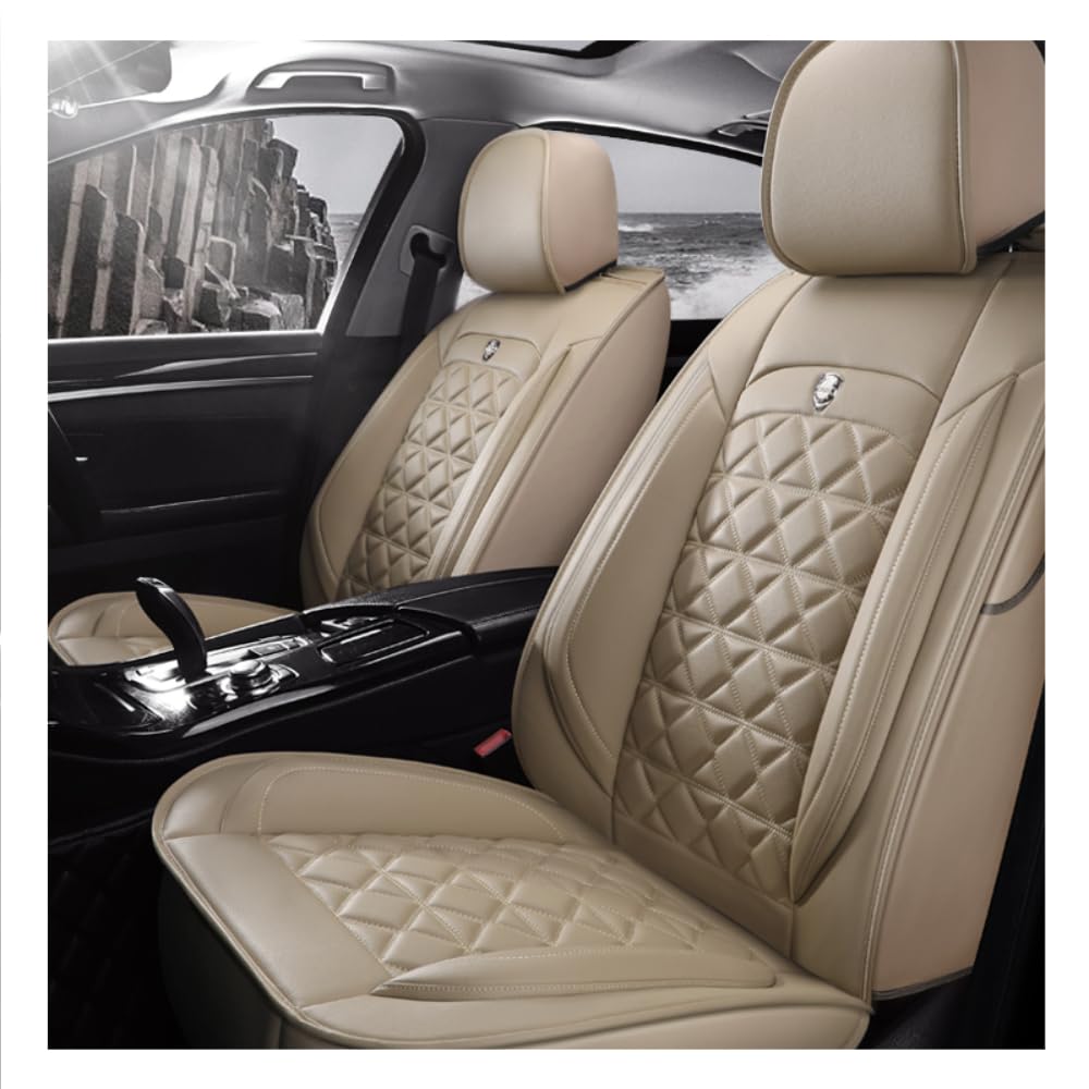 NICONC Autositzbezüge Schonbezüge für Benz CLC-Klasse CLC 220 CL203 CLC 180 CL203 CLC 200 CL203 CLC 350 CL203 CLC 160 CL203 Universal Autositzbezug Sitzbezug 5-teiliges Set/Beige von NICONC