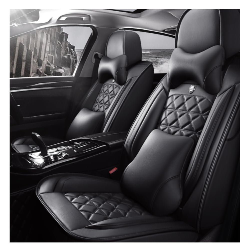 NICONC Autositzbezüge für Benz CLC-Klasse CLC 220 CL203 CLC 180 CL203 CLC 200 CL203 CLC 350 CL203 CLC 160 CL203 Universal Autositzbezug Auto Sitzbezug 5-teiliges Set/Schwarz von NICONC