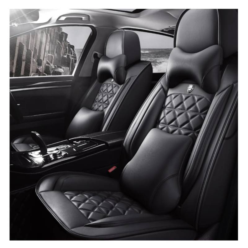 NICONC Autositzbezüge für Benz CLC-Klasse CLC 220 CL203 CLC 180 CL203 CLC 200 CL203 CLC 350 CL203 CLC 160 CL203 Universal Autositzbezug Auto Sitzbezug 5-teiliges Set/Schwarz von NICONC