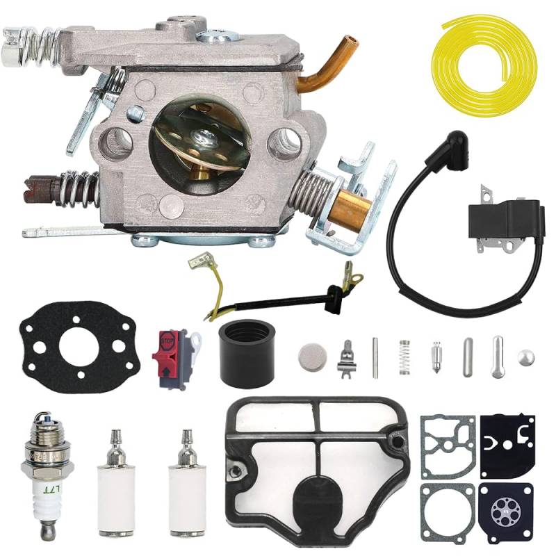 Vergaser für Husqvarna mit Zündspule 36 ​​41 136 137 137E 141 142 141LE 142E Zama C1Q-W29E von NIERBO