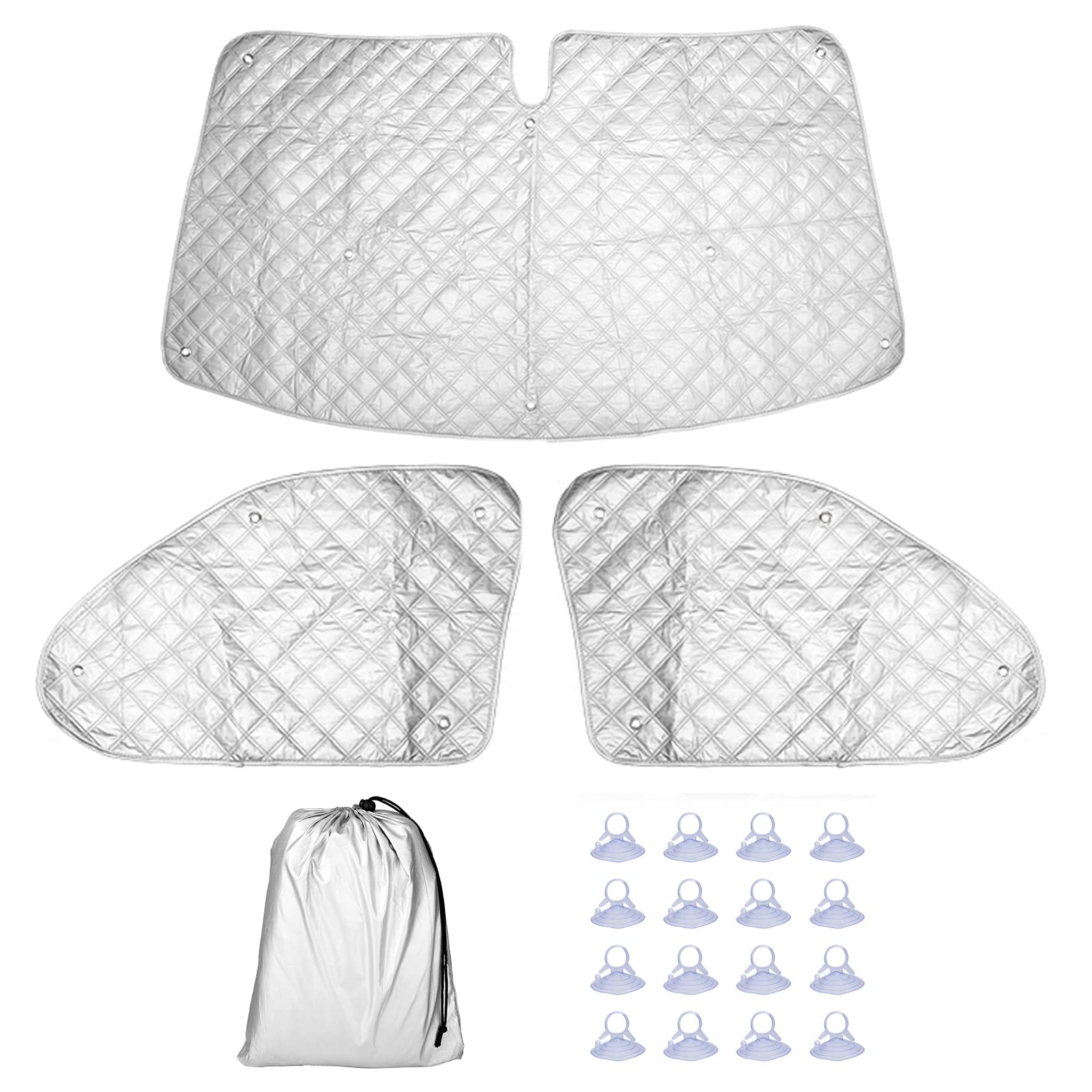 NIGOOLATA Thermomatten VW T5 T6, Sonnenschutz Auto frontscheibe, Interne Sonnenblende Frontscheibenabdeckung, Premium Aluminium UV-Schutz Thermo Jalousien Set Verdunkelung NIGOOLATA Thermomatten VW T5 T6, Sonnenschutz Auto frontscheibe, Interne Sonnenblende Frontscheibenabdeckung, Premium Aluminium UV-Schutz Thermo Jalousien Set Verdunkelung von NIGOOLATA