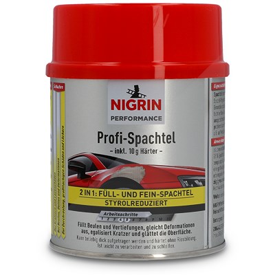 500 g PERFORMANCE Profi-Spachtel 490g + 10g Härter 72115 von NIGRIN