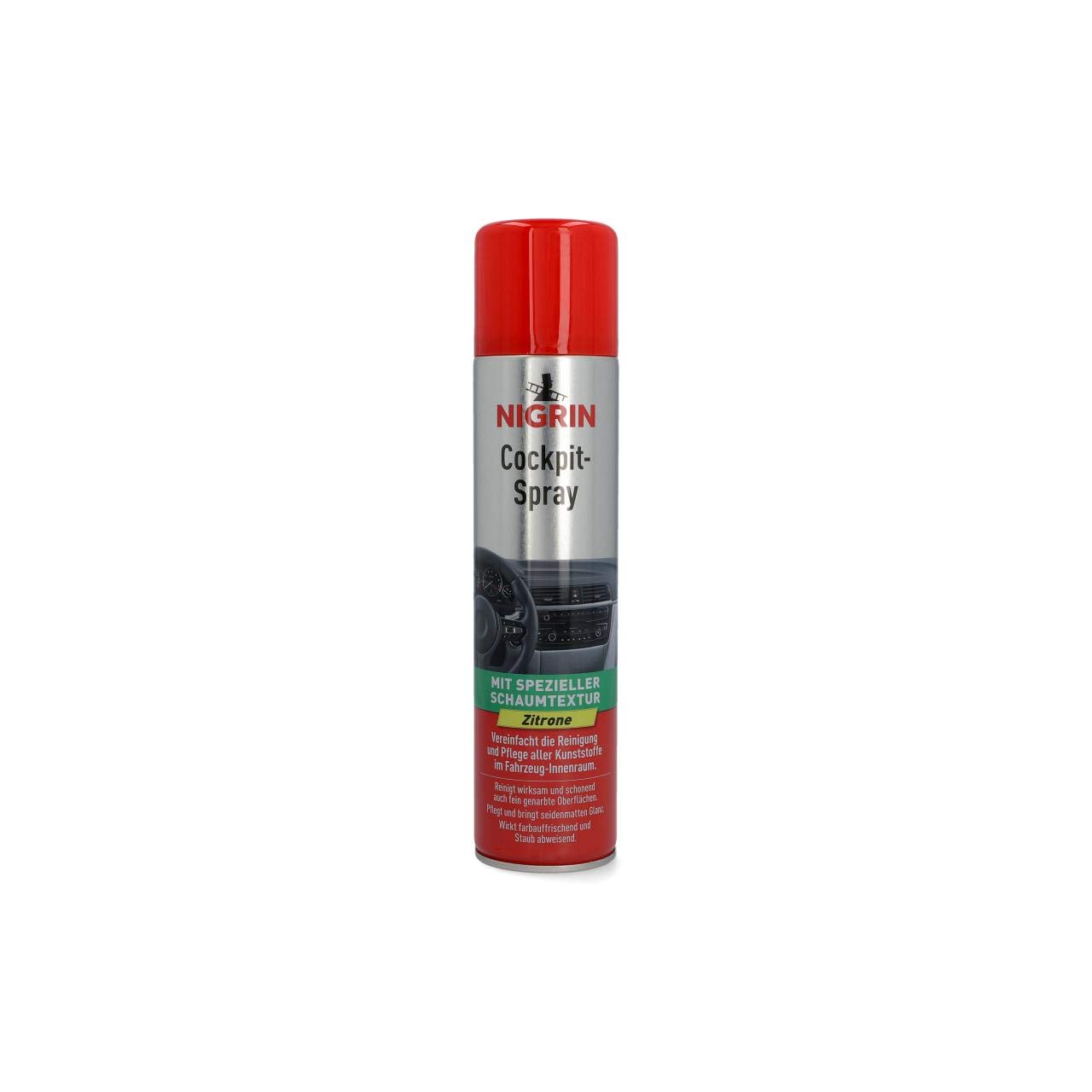 Cockpit-Spray Zitrone Auto Innenreiniger für Cockpit, Polster, Leder, Innenraum, Armaturenbrett, Duftspray Lemon 400 ml Cockpit-Spray Zitrone Auto Innenreiniger für Cockpit, Polster, Leder, Innenraum, Armaturenbrett, Duftspray Lemon 400 ml von NIGRIN