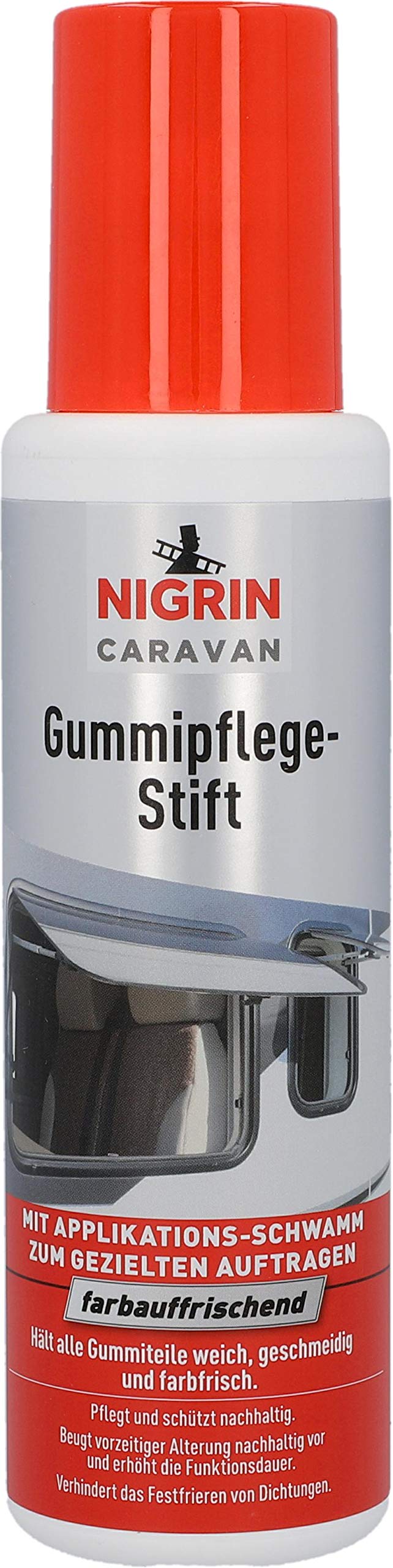 NIGRIN 20252 Caravan Gummipflege-Stift, 250 ml, lösungsmittel- und silikonfrei, pflegt und schützt nachhaltig von NIGRIN