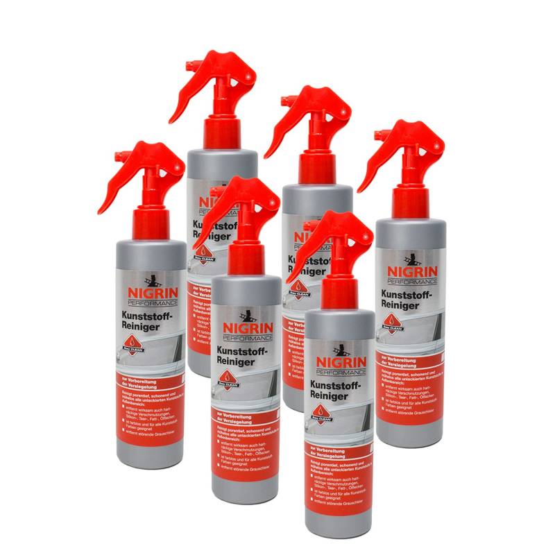 NIGRIN 6X 72935 Performance Kunststoff-Reiniger 300 ml von NIGRIN