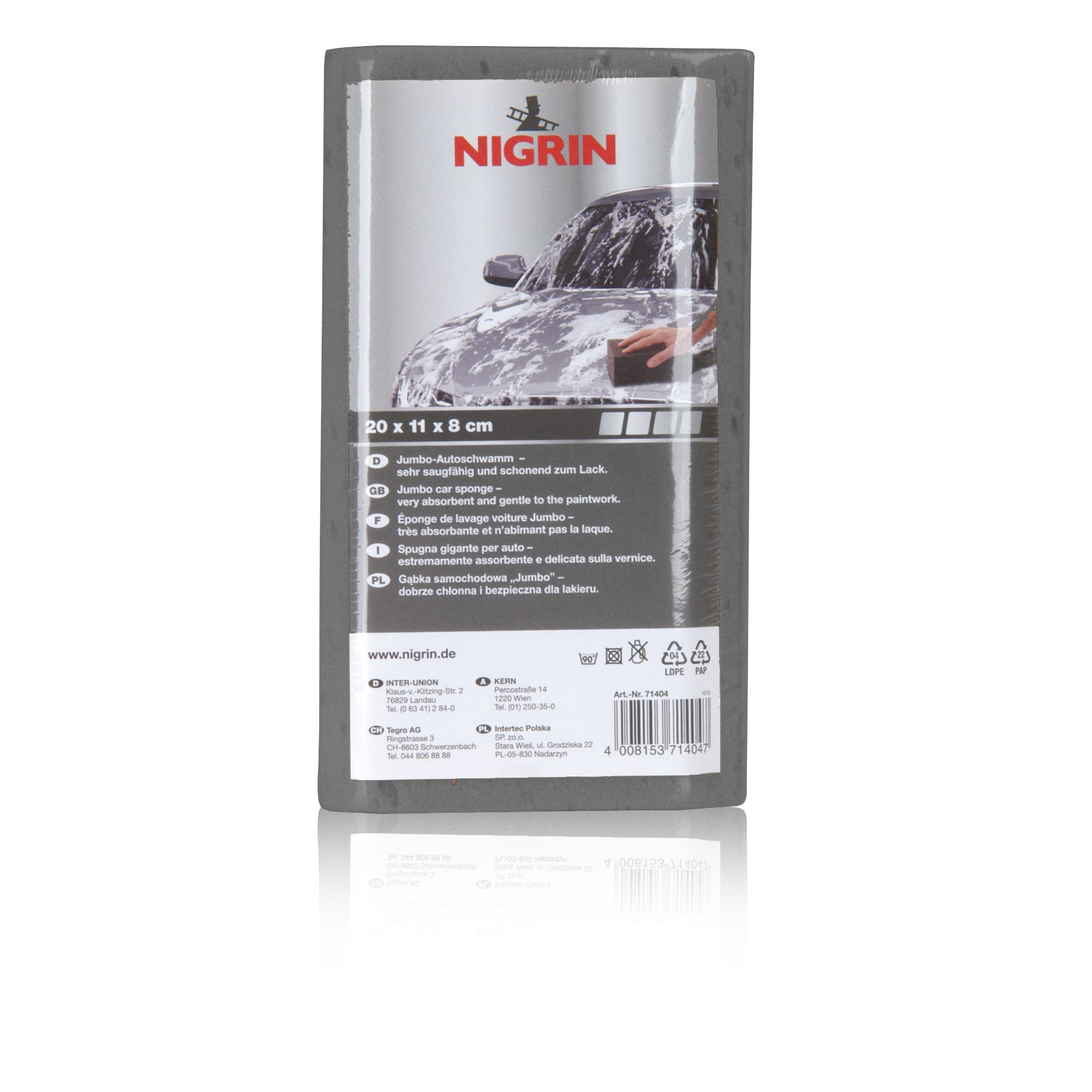 NIGRIN 71404 Auto-Schwamm Jumbo, Schwarz NIGRIN 71404 Auto-Schwamm Jumbo, Schwarz von NIGRIN