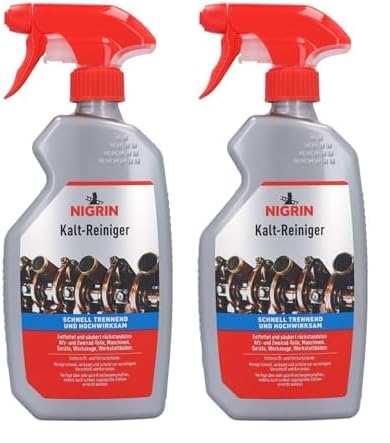 NIGRIN Kaltreiniger, Pumpzerstäuber, schnell trennend und hochwirksam, 500 ml (Packung mit 2) von NIGRIN