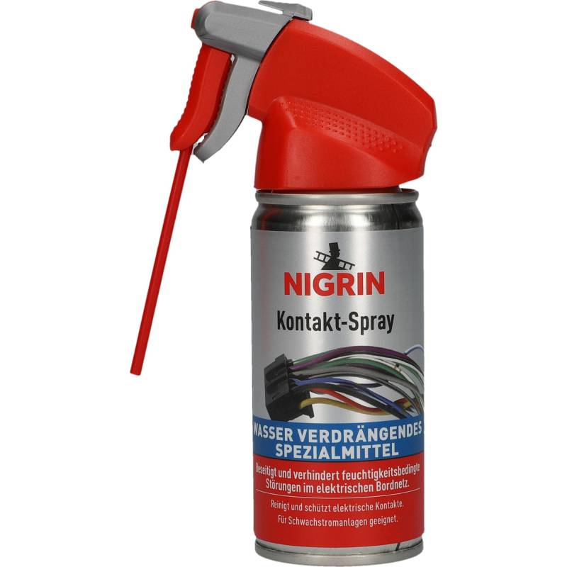 NIGRIN Kontakt-Spray für Elektronik, zur Reinigung und Schutz von elektronischen Kontakten, 100 ml, new-balck-45 von NIGRIN