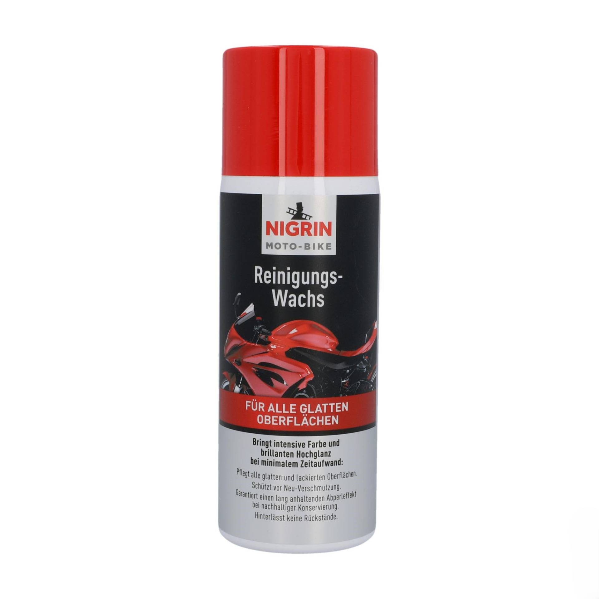 NIGRIN MOTO-BIKE Reinigungs-Wachs für Motorrad Wachspolitur, mit lang anhaltenden Abperleffekt, 400 ml NIGRIN MOTO-BIKE Reinigungs-Wachs für Motorrad Wachspolitur, mit lang anhaltenden Abperleffekt, 400 ml von NIGRIN