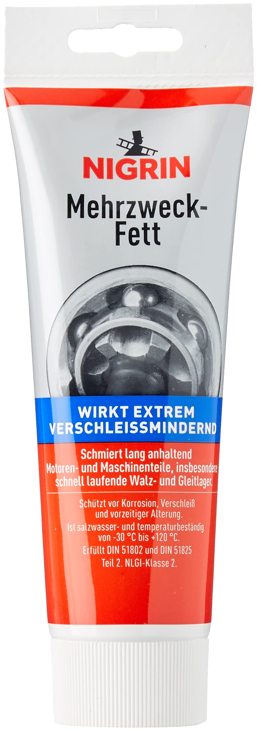 NIGRIN Mehrzweckfett, Tube 250 g, schützt Motoren vor Korrosion und Alterung, temperaturbeständig von -30°C bis +120°C NIGRIN Mehrzweckfett, Tube 250 g, schützt Motoren vor Korrosion und Alterung, temperaturbeständig von -30°C bis +120°C von NIGRIN