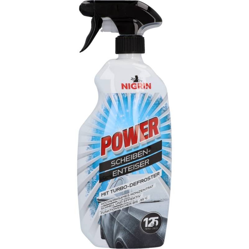 NIGRIN POWER Scheiben-Enteiser 750ml, Turbo, Hochwirksames Konzentrat bis zu -55°, blau von NIGRIN