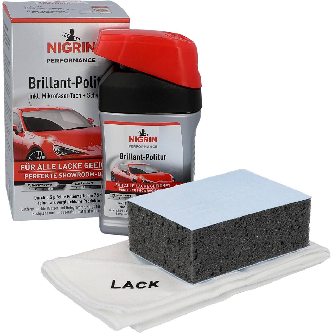 NIGRIN Performance Brillant-Politur TURBO, besonders materialschonend, entfernt leichte Kratzer, 300 ml, 1 Stück (1er Pack) NIGRIN Performance Brillant-Politur TURBO, besonders materialschonend, entfernt leichte Kratzer, 300 ml, 1 Stück (1er Pack) von NIGRIN