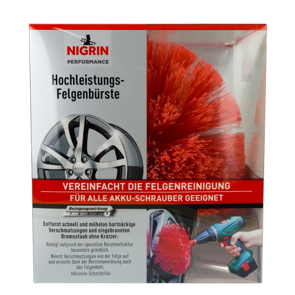 NIGRIN Performance Hochleistungs-Felgenbürste, Twister Reinigungsbürste für Autofelgen, mit 2.000 Hochleistungs-Reinigungsborsten NIGRIN Performance Hochleistungs-Felgenbürste, Twister Reinigungsbürste für Autofelgen, mit 2.000 Hochleistungs-Reinigungsborsten von NIGRIN
