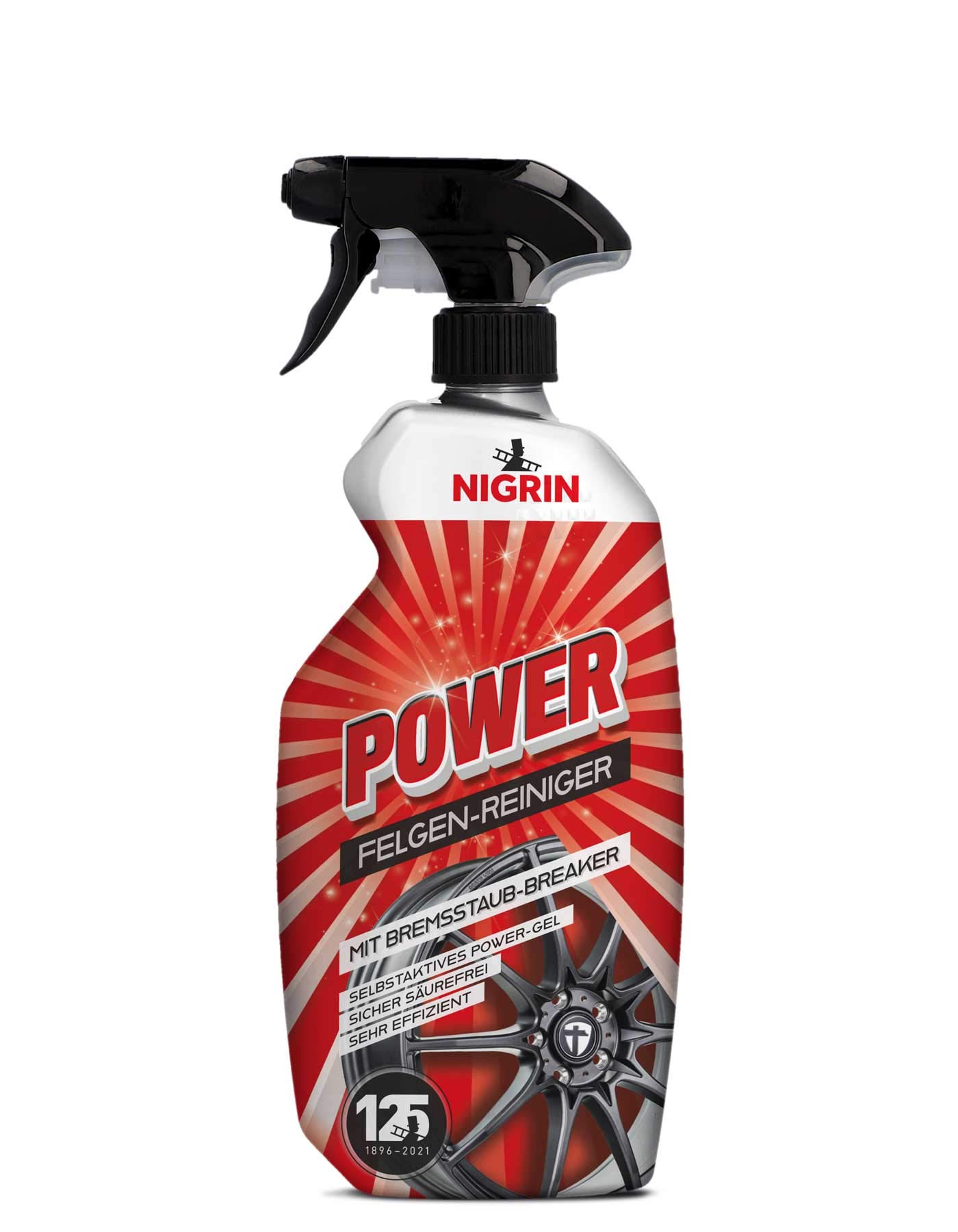 NIGRIN Power Felgenreiniger, mit säurefreier Gelformel und Bremsstaub-Breaker, integrierter Wirk-Indikator, selbstaktiv, 750 ml NIGRIN Power Felgenreiniger, mit säurefreier Gelformel und Bremsstaub-Breaker, integrierter Wirk-Indikator, selbstaktiv, 750 ml von NIGRIN