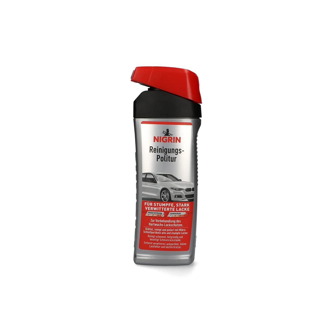 NIGRIN Reinigungs-Politur, für stumpfe, stark verwitterte Lacke, glättet und reinigt, 500 ml NIGRIN Reinigungs-Politur, für stumpfe, stark verwitterte Lacke, glättet und reinigt, 500 ml von NIGRIN