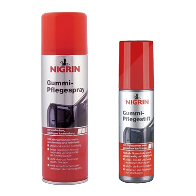 Nigrin 1x 300ml Gummi-Pflegespray + 1x 75ml Pflegestift von NIGRIN