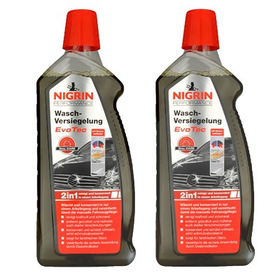 Nigrin 2x 1 L Performance Wasch-Versiegelung EvoTec [Hersteller-Nr. 73876] von NIGRIN