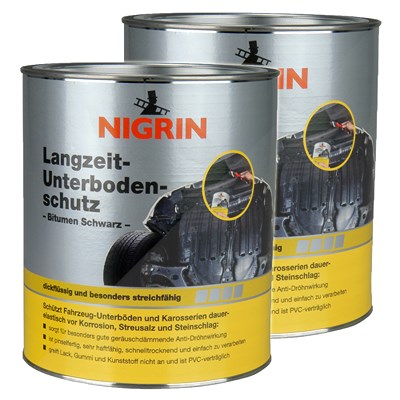 Nigrin 2x 2,5 kg Langzeit-Unterbodenschutz Bitumen [Hersteller-Nr. 74061] von NIGRIN