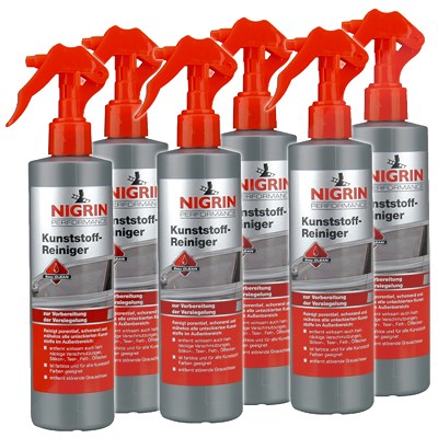 Nigrin 6x 300ml Performance Kunststoff-Reiniger [Hersteller-Nr. 72935] von NIGRIN
