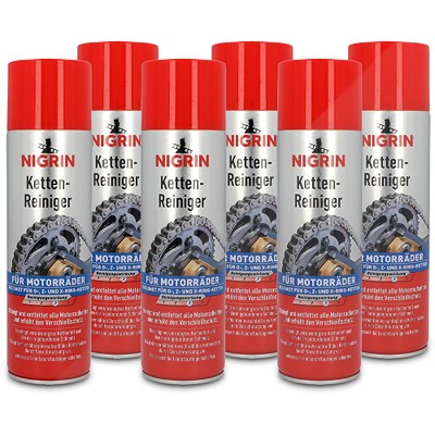 Nigrin 6x 500 ml MOTOR-BIKE Ketten-Reiniger [Hersteller-Nr. 73889] von NIGRIN