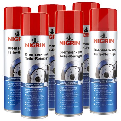 Nigrin 6x 500ml Bremsen- und Teile-Reiniger [Hersteller-Nr. 74057] von NIGRIN
