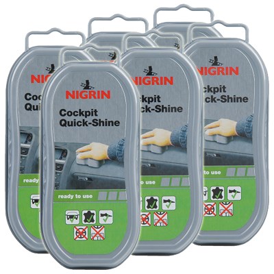 Nigrin 6x Cockpit Quick-Shine [Hersteller-Nr. 74186] von NIGRIN