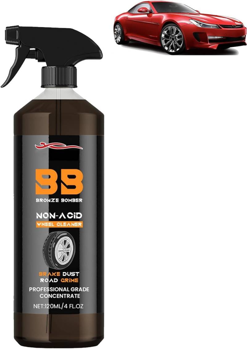 Brake Bomber Cleaner Leistungsstarker Radreiniger, perfekt zum Reinigen von Rädern und Reifen, sicher auf Legierung und Schmerzen, Auto-Radreiniger, 120 ml (1pc) von NIJIESHENG