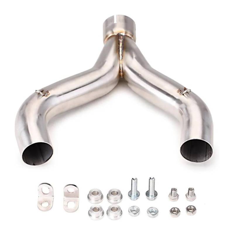 Motorrad Auspuff Mittleres Für A&prilia Für Shiver 900 2017-2021 Motorrad Schalldämpfer Mid Link Rohr Auspuff Flucht Motorrad Ende Schalldämpfer von NIKISO