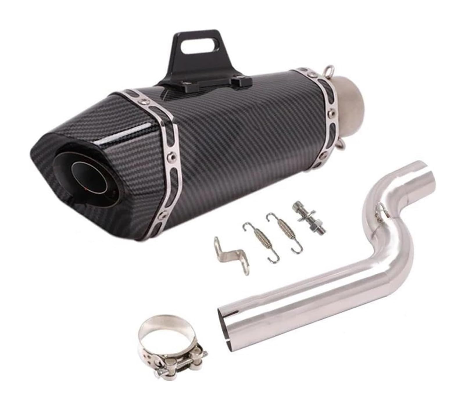 Motorrad Auspuff Mittleres Für B&MW F900 R XR F900R F900XR 2020-2023 Motorradauspuff Endschalldämpfer Motorrad Escape Schalldämpfer 51mm Mid Link Pipe Slip On(3) von NIKISO