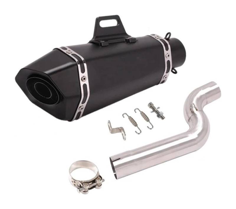Motorrad Auspuff Mittleres Für B&MW F900 R XR F900R F900XR 2020-2023 Motorradauspuff Endschalldämpfer Motorrad Escape Schalldämpfer 51mm Mid Link Pipe Slip On(5) von NIKISO