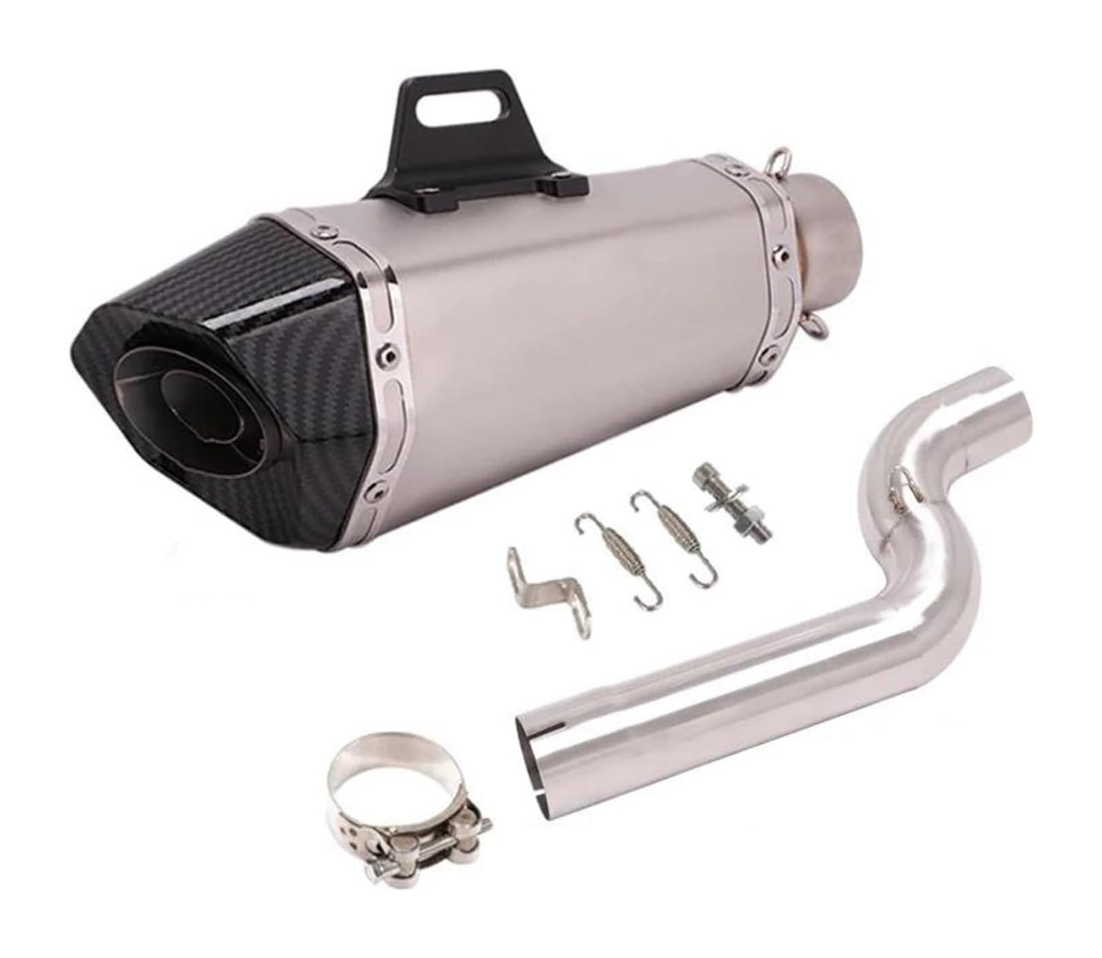 Motorrad Auspuff Mittleres Für B&MW F900 R XR F900R F900XR 2020-2023 Motorradauspuff Endschalldämpfer Motorrad Escape Schalldämpfer 51mm Mid Link Pipe Slip On(6) von NIKISO