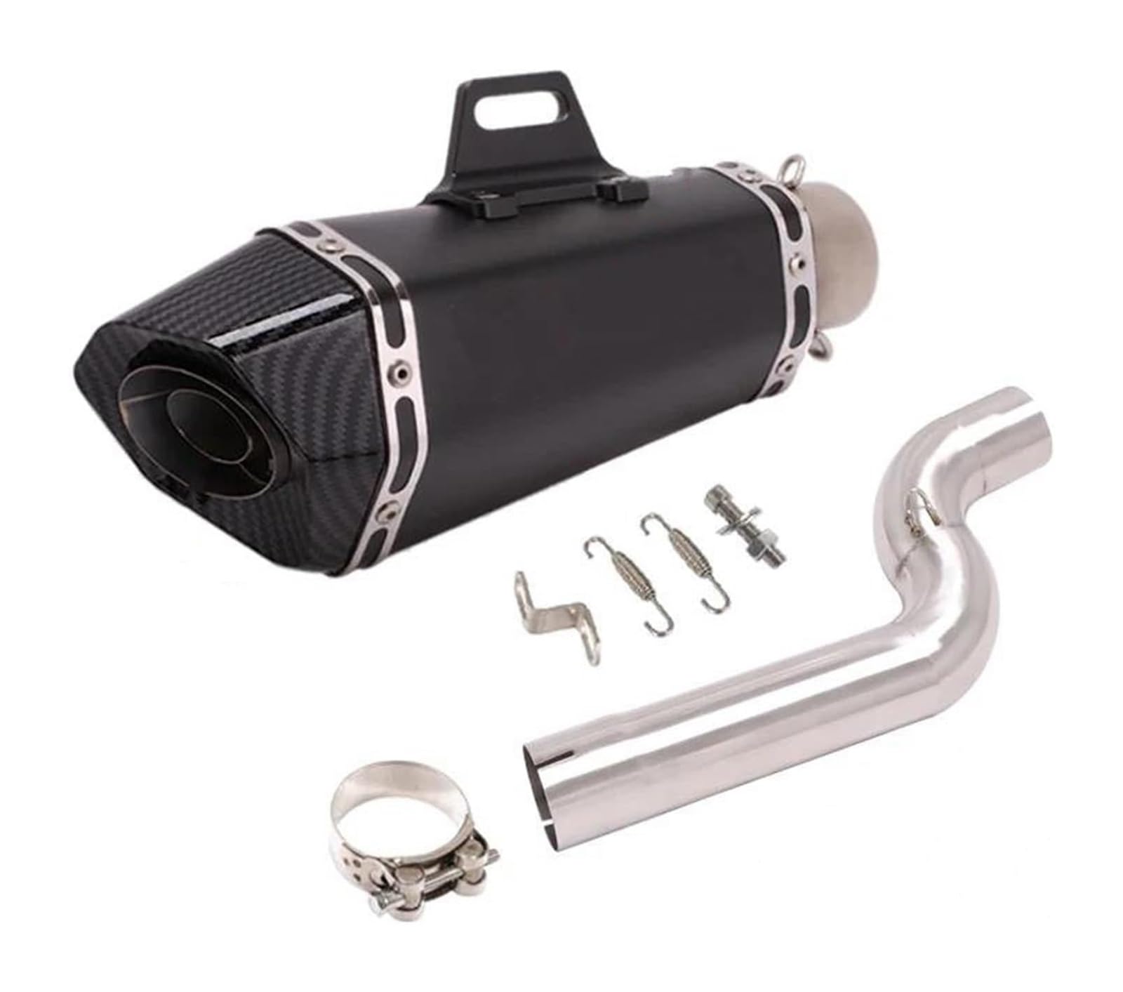 Motorrad Auspuff Mittleres Für B&MW F900 R XR F900R F900XR 2020-2023 Slip On Motorradauspuff Escape Schalldämpfer 51mm Mid Link Pipe(4) von NIKISO
