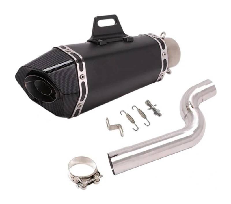 Motorrad Auspuff Mittleres Für B&MW F900 R XR F900R F900XR 2020-2023 Slip On Motorradauspuff Escape Schalldämpfer 51mm Mid Link Pipe(4) von NIKISO