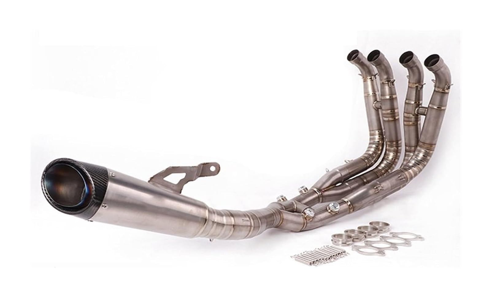 Motorrad Auspuff Mittleres Für B&MW S1000RR 2020 2019 Titanlegierung Slip On Motorrad Auspuffrohr Escape Front Mid Link Pipe Schalldämpfer Komplettsystem(1) von NIKISO