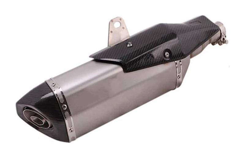 Motorrad Auspuff Mittleres Für FO&RZA 750 Nss750 NSS 750 2021 Motorradauspuff Flucht Modifiziertes Schalldämpfer-Verbindungsrohrzubehör(Silber) von NIKISO