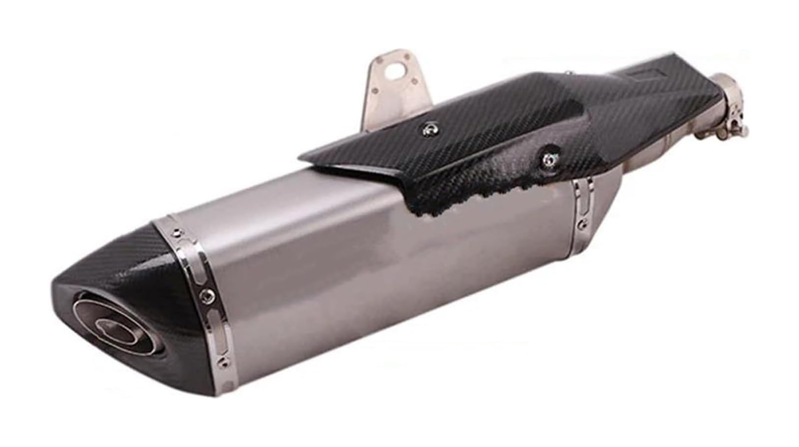 Motorrad Auspuff Mittleres Für FO&RZA NSS 750 Für FO&RZA 750 NSS750 Slip On Motorradauspuff Escape Modifizierter Mid Link Pipe Schalldämpfer(Silber) von NIKISO