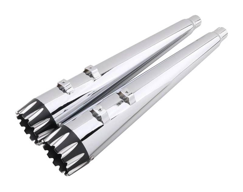 Motorrad Auspuff Mittleres Für H&Arley Für Road Für King Für Electra Für Glide Für Street Für Road Motorradauspuff Endschalldämpfer Motorradauspuff Endrohr von NIKISO