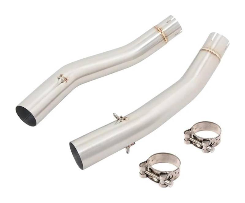 Motorrad Auspuff Mittleres Für Kawa&saki Z1000 Z1000SX Für Ninja 1000 2003-2006 Slip Auf Motorrad Auspuff Flucht Schalldämpfer Mid Rohr 50,8mm Geändert von NIKISO