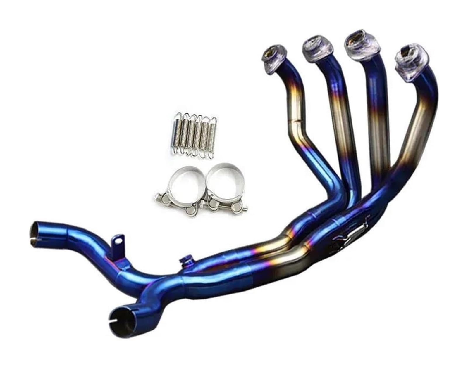 Motorrad Auspuff Mittleres Für Kawa&saki Z1000SX 2010-2021 Motorrad Volle Abgasanlagen Auspuffrohr Vorne Link Rohr Esacpe Schalldämpfer(Stainless Steel B) von NIKISO