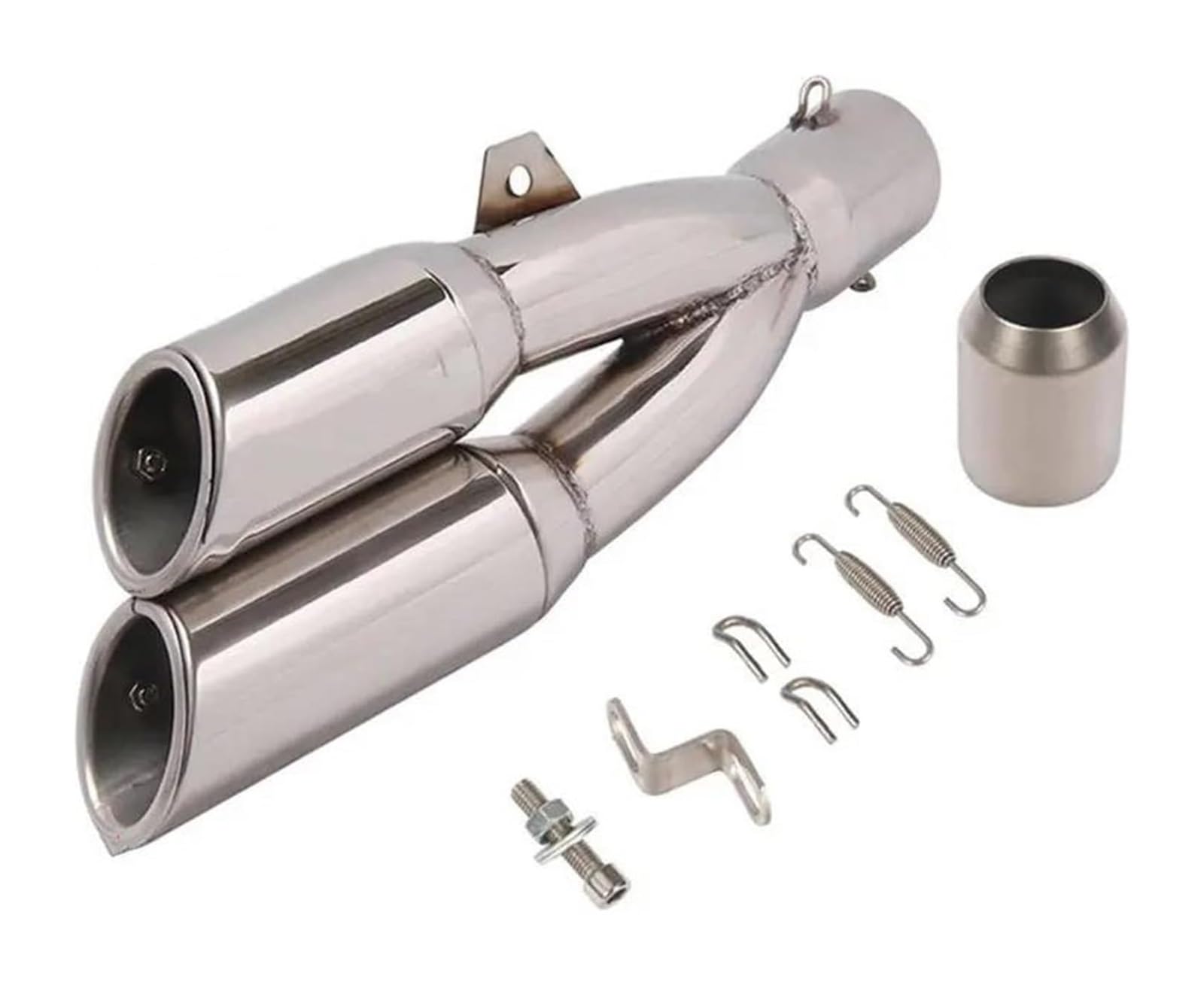 Motorrad Auspuff Mittleres Für Ninja 250 400 YZF R3mt 07 09 CBR 650r 1000RR S1000RR R6 Motorrad Auspuffrohr Escape Modifizierte 51mm Schalldämpfer(1) von NIKISO