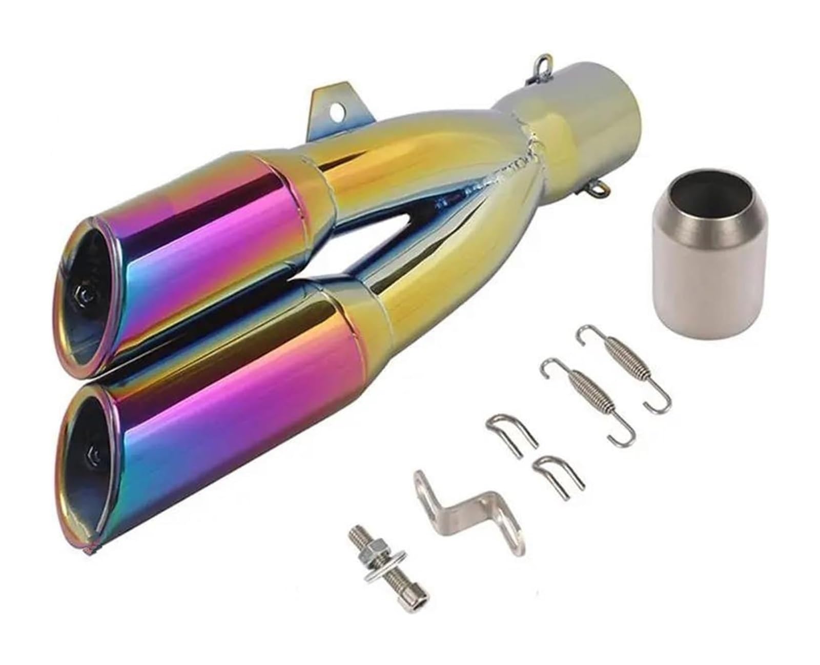 Motorrad Auspuff Mittleres Für Ninja 250 400 YZF R3mt 07 09 CBR 650r 1000RR S1000RR R6 Motorrad Auspuffrohr Escape Modifizierte 51mm Schalldämpfer(4) von NIKISO