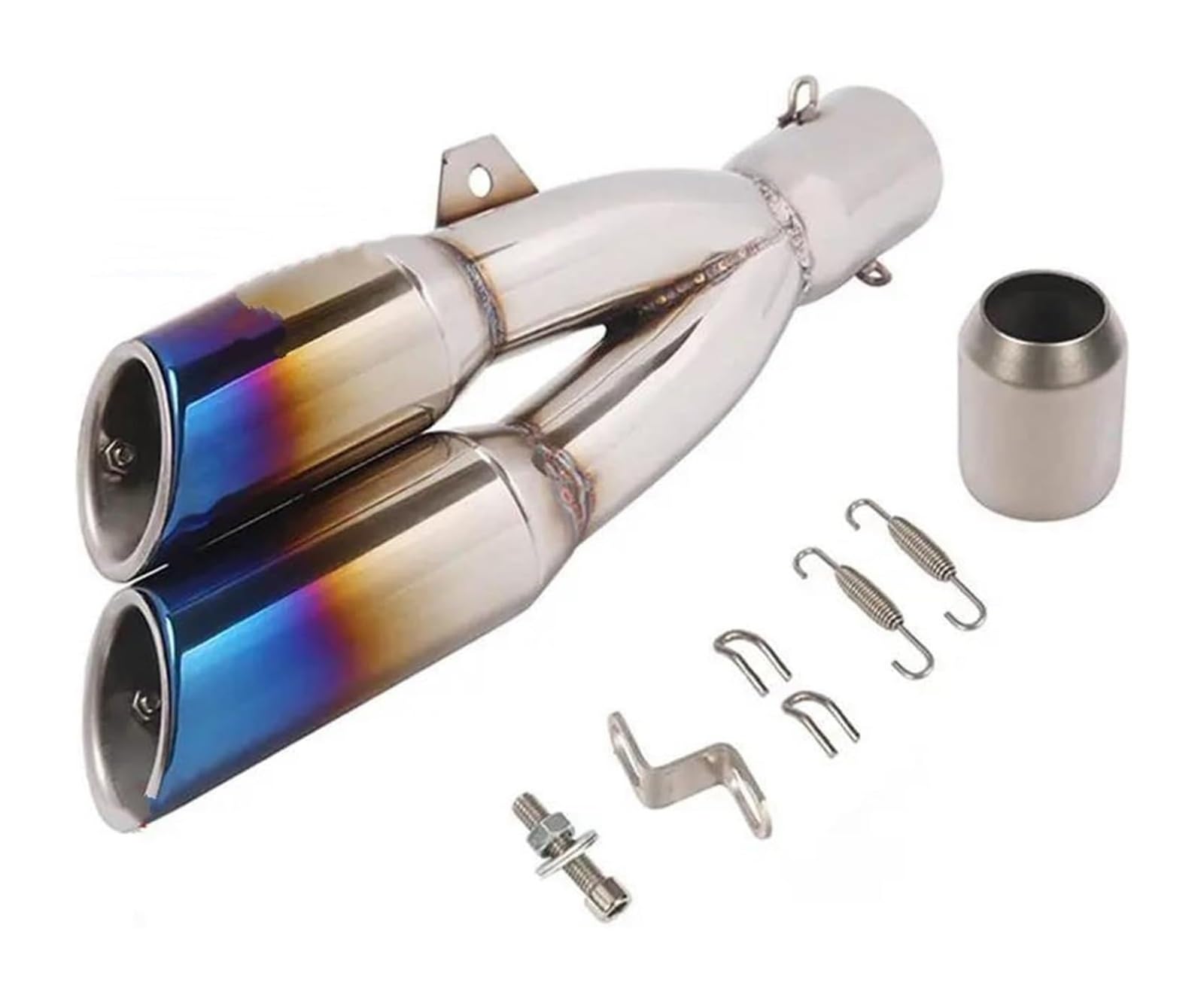 Motorrad Auspuff Mittleres Für Ninja 250 400 YZF R3mt 07 09 CBR 650r 1000RR S1000RR R6 Motorrad Auspuffrohr Escape Modifizierte 51mm Schalldämpfer(5) von NIKISO