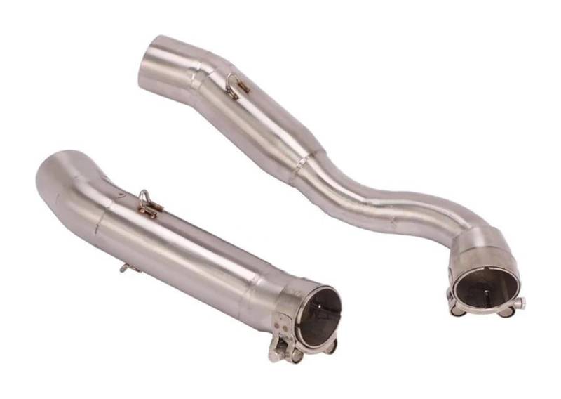 Motorrad Auspuff Mittleres Für Suz&uki GSX R1000 GSX-R1000 2009-2011 Motorradauspuff Endschalldämpfer Motorrad Escape Modifizierter Schalldämpfer Mittleres Verbindungsrohr von NIKISO
