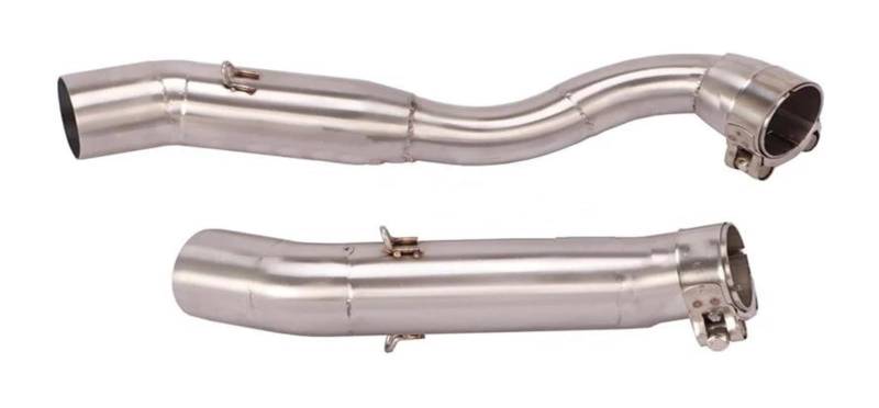 Motorrad Auspuff Mittleres Für Suz&uki GSX R1000 GSX-R1000 2009-2011 Slip On Motorradauspuff Modifizierter Schalldämpfer Escape Middle Link Pipe von NIKISO