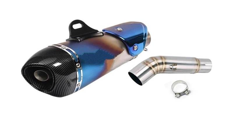 Motorrad Auspuff Mittleres Für Suz&uki GSX-S 750 BK750 GSR750 GSXS750 GSX S750 2018-2022 Motorradauspuff Flucht Mitte Link Rohr Schalldämpfer Motorrad Ende Schalldämpfer(3) von NIKISO