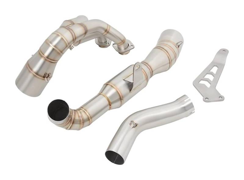 Motorrad Auspuff Mittleres Für Y&amaha Für MT-09 FZ-09 XSR900 2021-2023 Motorrad-Auspuff-Fluchtsysteme Modifizieren Sie Das Vordere Verbindungsrohr Mit Dem Katalysator-Slip-On(with Catalyst) von NIKISO
