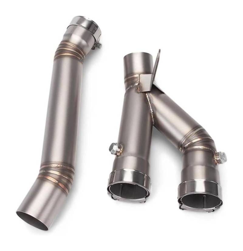 Motorrad Auspuff Mittleres Für Y&amaha MT-10 MT10 SP FZ-10 FZ10 R1 2022 2023 Motorradauspuff-Escape-Schalldämpfer Mittelverbindungsrohr Motorrad-Endschalldämpfer von NIKISO