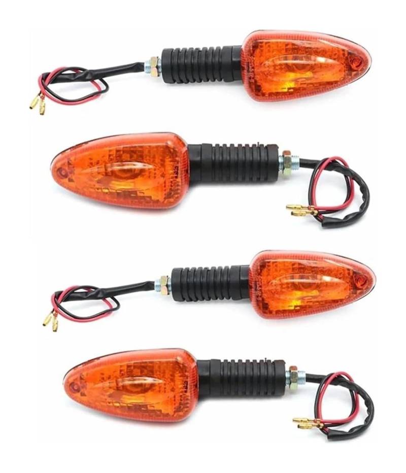 NIKISO Motorrad Blinker Für B&MW R1100GS R1100R R1150GS R1150 Für Adventure ADV R 1100 1150 GS R Motorrad Hinten Und Vorne Blinker Licht Anzeige Flasher(Amber 4pcs) von NIKISO