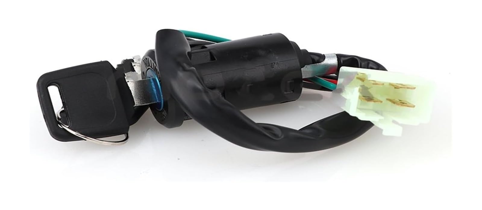 Zündschloss Für ATV Zubehör Starten Schalter Türschlösser DREI Plug-ins Motorrad Zündschlüssel Mit Draht(Plug-in 3) von NIKISO